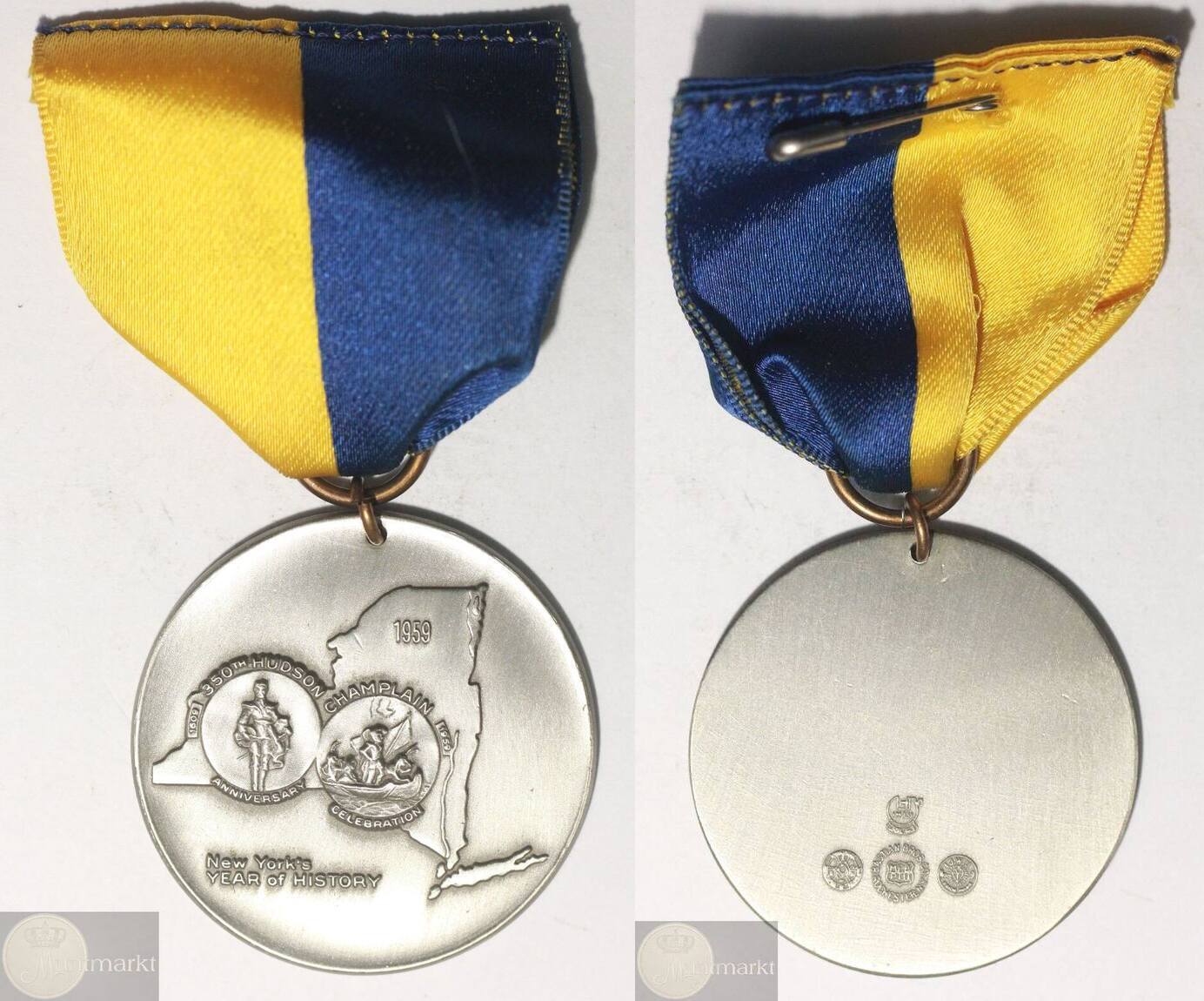 United States Of America Historical Medal 1959 New York Hudson united-states-of-america-historical-medal-1959-new-york-hudson