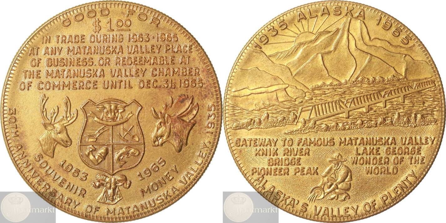 United States of America Historical Medal n.d. (1891) Alaska