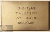 Koninkrijk der Nederlanden Historiepenning 1948 Plaquette Challenge Vladimir de Coster - 3e Prijs - Schutters XF