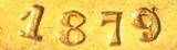 Nederland 10 gulden 1879 over 1877 jaartalwijziging Willem III (1) About Uncirculated
