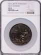 Noordelijke Nederlanden Historical medal 1697 Peace of Rijswijk by R. Arondeaux - Treaty of Rijswick - Rijswijck NGC MS61, vividly toned