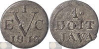 Nederlands-Indië - VOC 1 duit some original lustre -