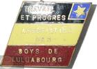 Historiepenning n.d. Belgisch-Congo / Belgian Congo Member Pin of the Association des Boys de Luluabourg (Kananga) VF/XF