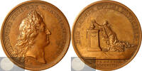 France Historical Medal La maladie du Roi - Louis XIV Illness by J. Mauger -