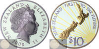 Nieuw Zeeland 10 Dollars Millennium - verguld ZILVER -