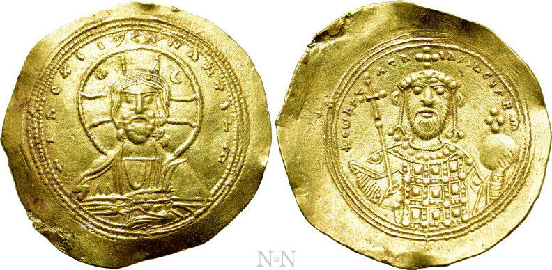 Byzanz / Ostrom CONSTANTINE IX MONOMACHUS (1042-1055). GOLD Histamenon ...