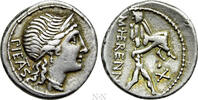 Römische Republik Denar M. HERENNIUS. Denarius (108-107 BC). Rome. -
