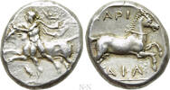 Griechen Drachme THESSALY. Larissa. Drachm (Circa 450/40-420 BC). -