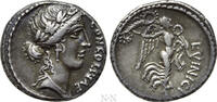 Denar  Römische Republik L. VINICIUS. Denarius (52 BC). Rome. Gutes sehr schön