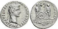 Römische Kaiserzeit Denar AUGUSTUS (27 BC-14 AD). Lugdunum. -