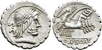 Kelten Denar . ANTONIUS BALBUS. Serrate Denarius (83-82 BC). Contemporary Geto-Dacian imitati -
