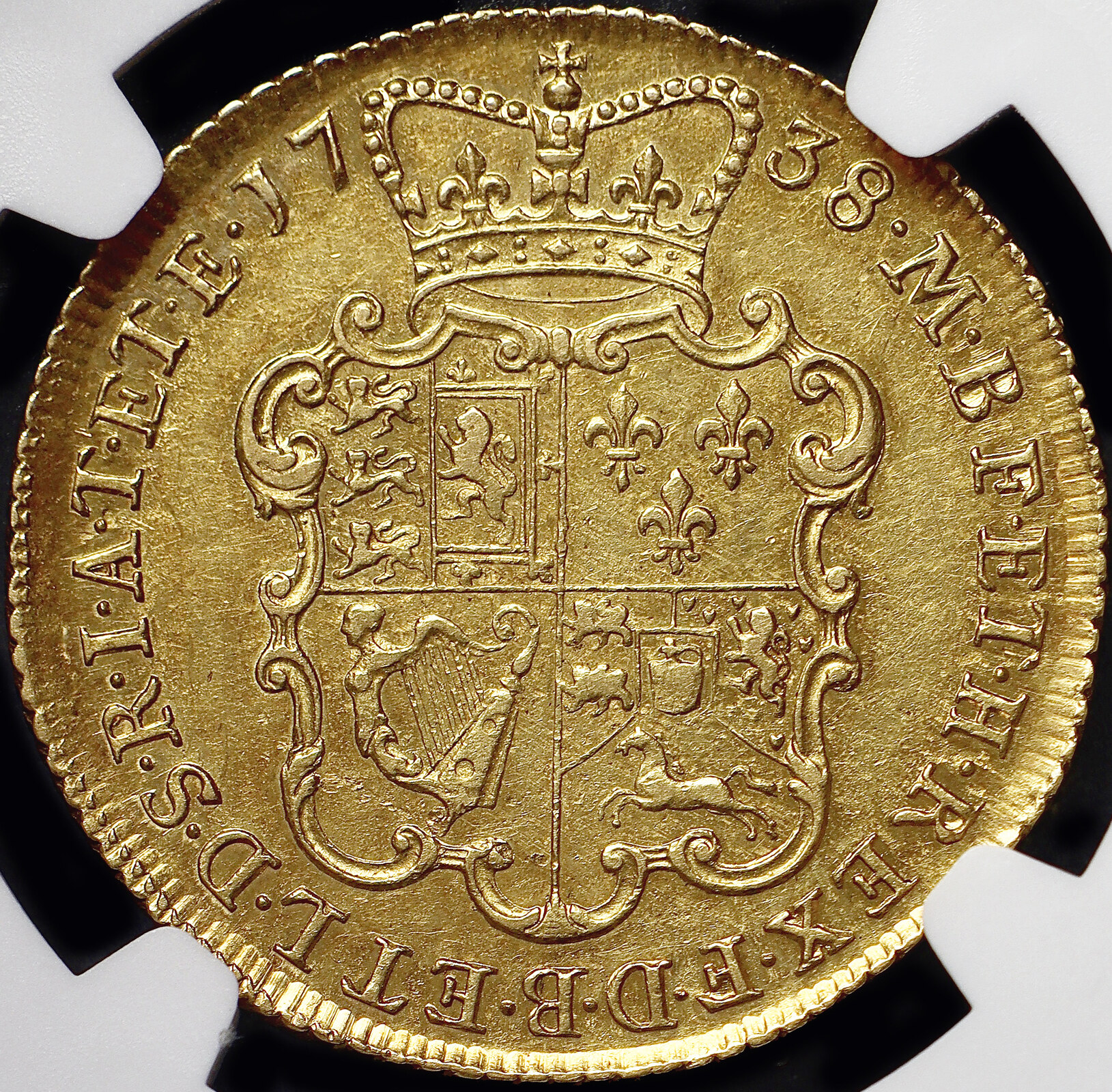 GREAT BRITAIN Two-Guineas 1738 George II - Young portrait NGC AU 55 |  MA-Shops