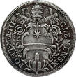 PAPAL STATES Testone 1703 (ANNO III) Clemens XI AEF