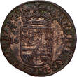 SPANISH NETHERLANDS Oord / Liard 1643 Duchy of Brabant - Philip IV GVF