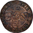 SPANISH NETHERLANDS Oord / Liard 1643 Duchy of Brabant - Philip IV GVF