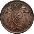 BELGIUM 5 Centimes 1853 Kingdom - Leopold I - engraver’s initial with point *SCARCE DATE* Choice AUNC/UNC