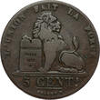 BELGIUM 5 Centimes "1811" Kingdom - Leopold I - Brussels Mint - second 1 over 4 GF/AVF