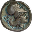 ANCIENT GREECE AR Stater 345-307 B.C. Corinthia - Isthmos - Period 5, Series II - with provenance Choice EF