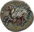 ANCIENT GREECE AR Stater 345-307 B.C. Corinthia - Isthmos - Period 5, Series II - with provenance Choice EF