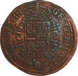 SPANISH NETHERLANDS Jeton or Rekenpenning 1681 Duchy of Brabant - Charles II GVF/AEF