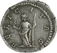 ROMAN EMPIRE AR Denarius 196-211 AD Julia Domna, under Septimius Severus GVF