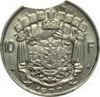 BELGIUM 10 Frank 1977 VL Boudewijn I - MINT ERROR / MISSLAG AUNC
