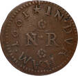 ENGLAND Farthing 1661 Tradesman’s token VF