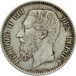BELGIUM 1 Franc 1867 FR Leopold II GVF/AEF