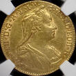 AUSTRIAN NETHERLANDS 1 Souverain d’or 1777 Brabant - Maria Theresia NGC AU 55