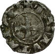 CRUSADER STATES BI Denier tournois n.d. (1316-18) Principality of Achaea - Mahaut (Matilda) of Hainaut, sole reign GF