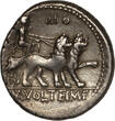 ROMAN REPUBLIC AR Denarius 78 BC M. Volteius M.f. GVF