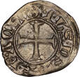 CRUSADER STATES BI Denier tournois n.d. (1301-1306) Principality of Achaea - Philip of Savoy AVF