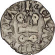 CRUSADER STATES BI Denier tournois n.d. (1245-1278) Principality of Achaea - William II of Villehardouin VF