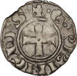 CRUSADER STATES BI Denier tournois n.d. (1245-1278) Principality of Achaea - William II of Villehardouin VF