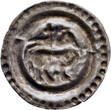 SWITZERLAND AR Bracteate Runder Pfennig n.d. (after 1295) Sankt Gallen - Abbey - Anonymous VF