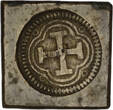FRANCE Coin Weight for Quadruple Pistole n.d. (1715-1749) Louis XV GVF