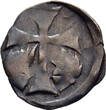 GERMAN STATES / HOLY ROMAN EMPIRE AR Pfennig n.d. (c. 1320) Margraviate of Brandenburg - House of Ascania - Waldemar or Interregnum AVF