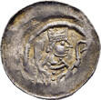 GERMAN STATES / HOLY ROMAN EMPIRE AR Pfennig n.d. (1181-1190) Alsace - Prince-Bishopric of Strasbourg - Heinrich I von Hasenburg VF