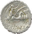 Roman Republic AR Denarius Serratus 83-82 BC Q. Antonius Balbus AEF, sl. iridescent patina