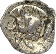 ANCIENT GREECE AR Hemiobol 450-400 B.C. Mysia - Kyzikos VF, sl.iridescent patina, sl. stains