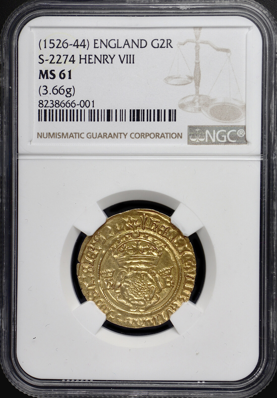 ENGLAND AV Crown of the Double Rose n.d. (1526-1544) Henry VIII