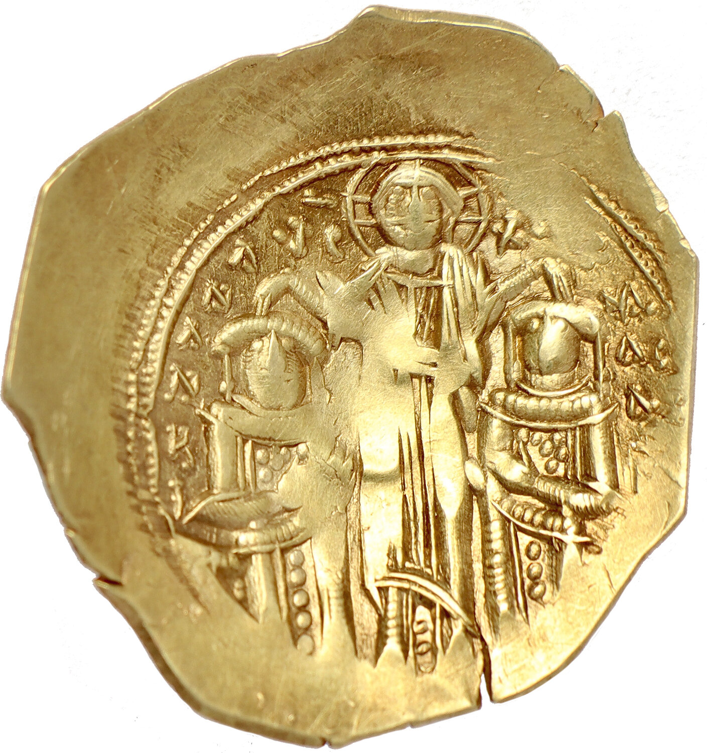 BYZANTINE EMPIRE AV Hyperpyron c.1295-1305 A.D. Co-emperors