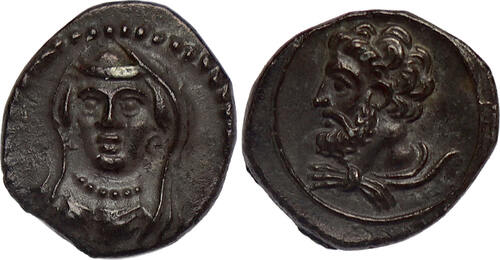 Achaemenid Empire AR Obol 4th century B.C. Satrapy of Cilicia (Kilikia) - uncertain mint - ex Monnai