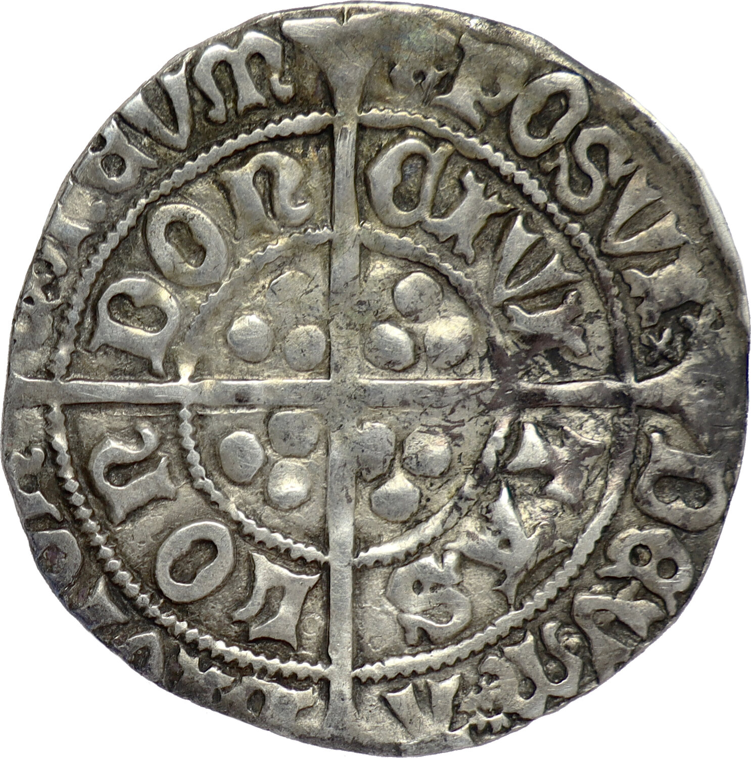 England Groat n.d. (1480-3) Edward IV, 2nd reign - London mint - mm.  heraldic cinquefoil - *VIDEO available* Choice GVF | MA-Shops