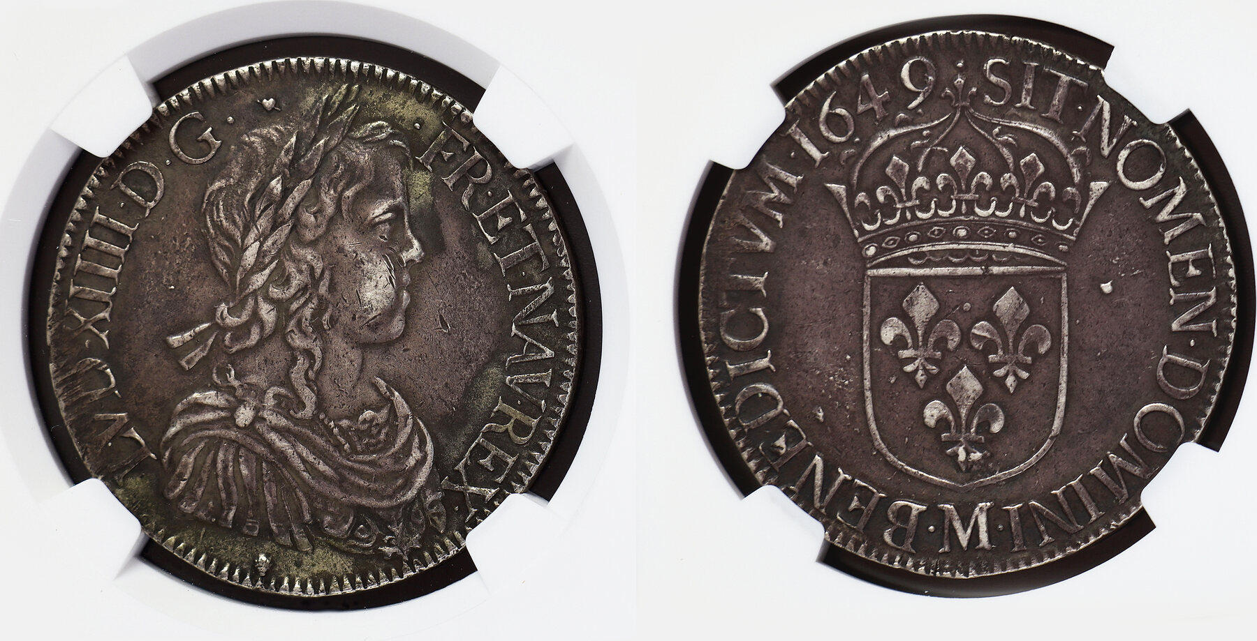 FRANCE ECU 1649M Louis XIII NGC XF 45 | MA-Shops