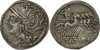 ROMAN REPUBLIC AR Denarius Appuleia - L. Appuleius Saturninus - Rome mint - control-mark •D• -