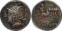 ROMAN REPUBLIC AR Denarius Appuleia - L. Appuleius Saturninus - Rome Mint - control-mark M with 4 dots -