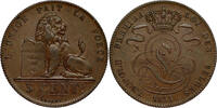 BELGIUM 5 Centimes Kingdom - Leopold I - engraver’s initial with point - SCARCE DATE -