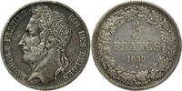 BELGIUM 5 Francs Kingdom - Leopold I - position A -