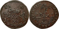 SPANISH NETHERLANDS Jeton or Rekenpenning Antoine-Ferdinand de Brouckhoven, intendant/steward of the canal of Brussels -